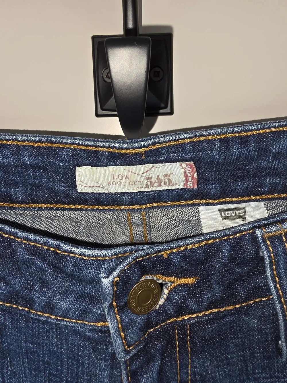Levi's Dark Blue Boot Cut Jeans. Womans Size 8.